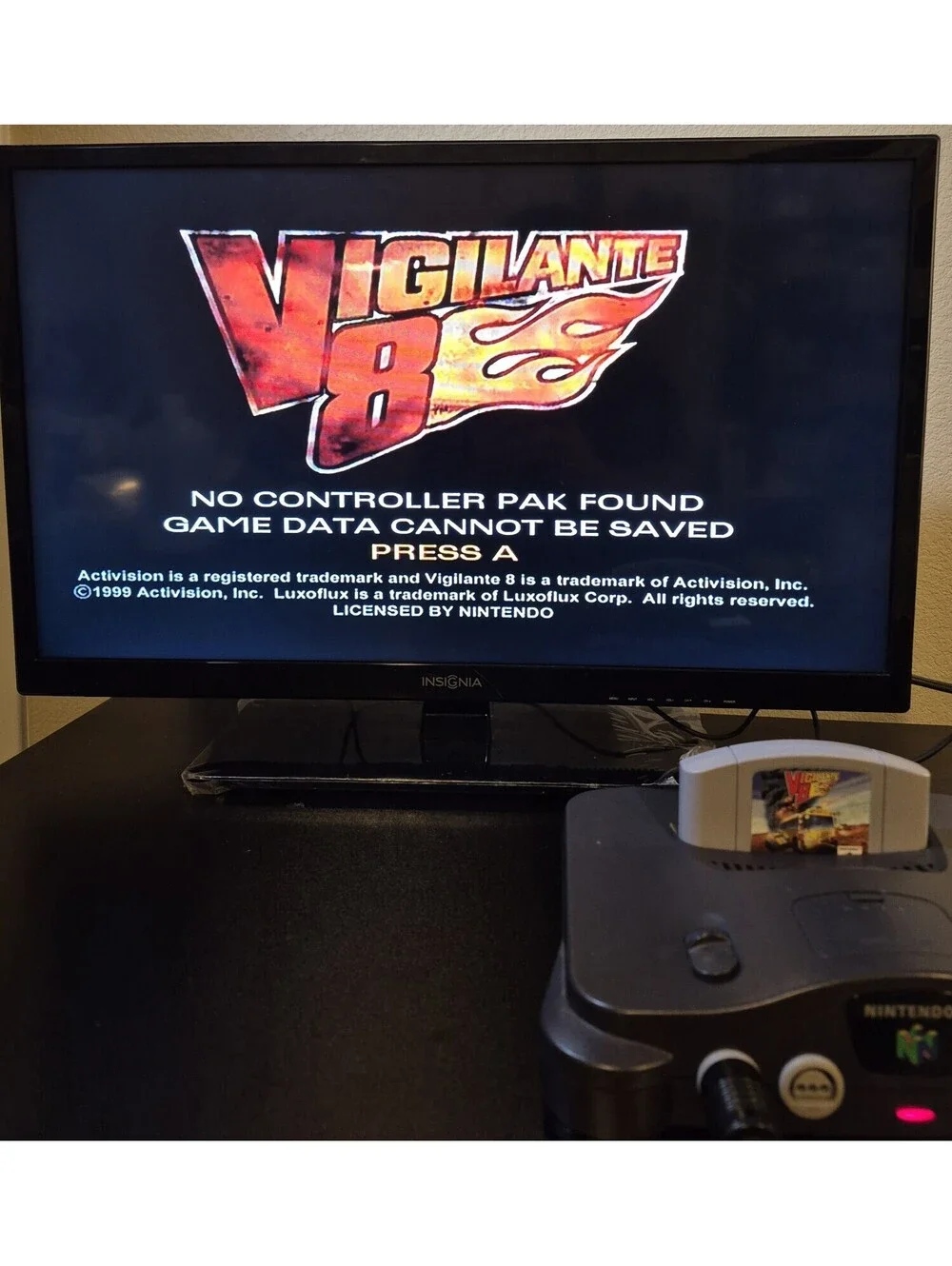 Vigilante 8 Nintendo 64 Tested and Working